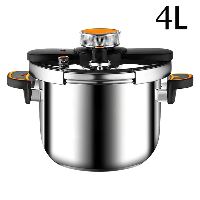 Stainless Steel Pressure Cooker 4L 6L 8L Universal Food Grade Pot for Gas and Induction Stove Tops