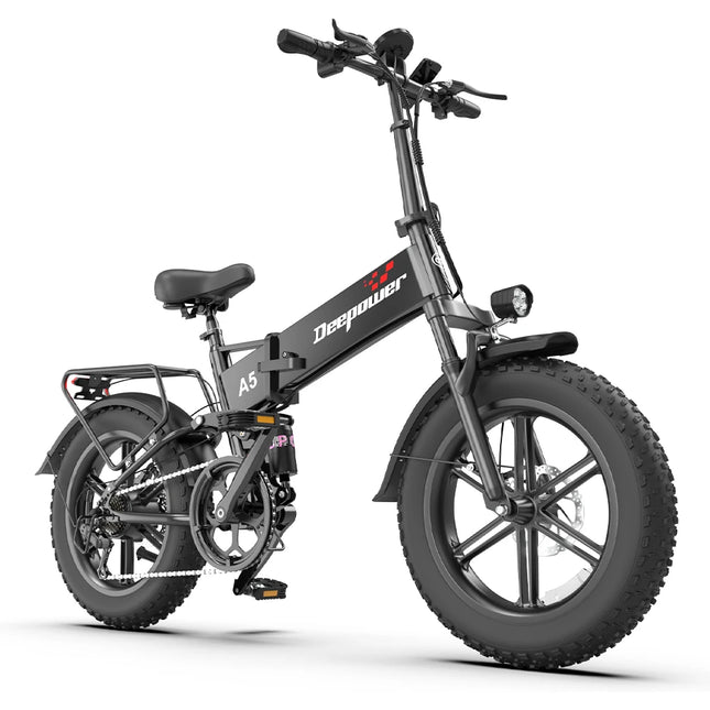 1500W Klappbares Elektrofahrrad 48V 15,6Ah Fat Tire Geländefahrrad für Berg- und Schnee-Pendler