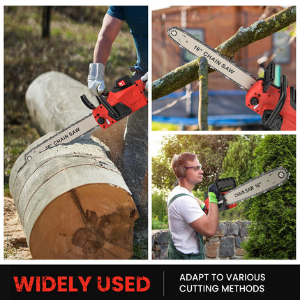 16 Zoll kabellose elektrische Kettensäge 21V bürstenloser Motor 2000W Holzverarbeitung Garten Forstwerkzeug
