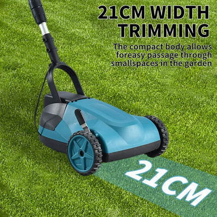 18V Kabelloser bürstenloser Rasentrimmer mit verstellbarem Teleskopstiel und 3-stufiger Schnitthöhenverstellung