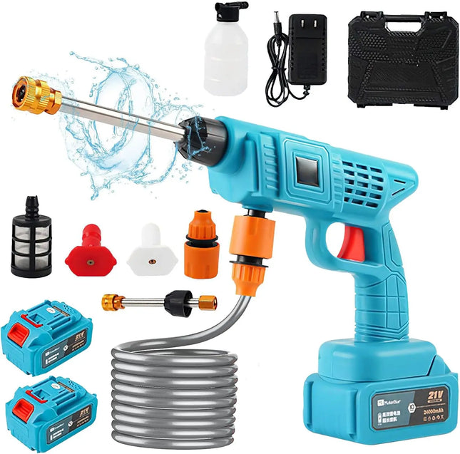 Portable Cordless High Pressure Washer Gun 21V 300W Copper Motor for Makita 18V Battery Car Cleaning