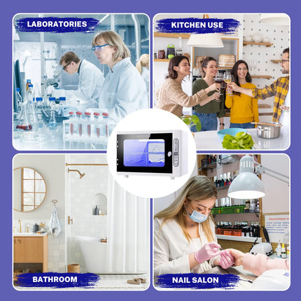 12L UV-Licht Sterilisationsschrank aus Edelstahl für Salon Maniküre und Spa Beauty-Tool-Desinfektion