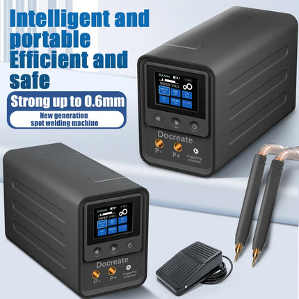 Professionelle Kondensator-Punktschweißmaschine 10KW 1800A für 18650 Akku-Pack Reparatur 0,6mm Dicke