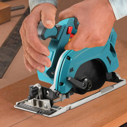 165mm Bürstenlose Kabellose Kreissäge, 18V Akku-betriebenes Holzschneidegerät Makita-kompatibel