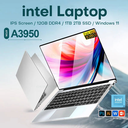 14.1-inch Laptop Windows 11 Pro, Intel Celeron Processor, 12GB RAM, 1TB SSD, 1920x1080 FHD Display