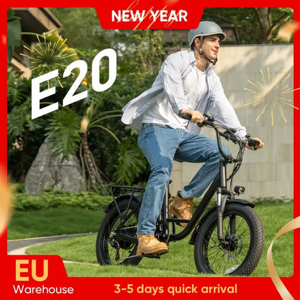 1000W Fat Tire Electric Bike with 48V 13Ah Removable Battery and 7-Speed Gears for Adult Commuting