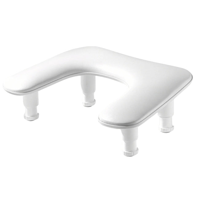 Ergonomic U-Shaped Nail Hand Rest Adjustable Height Manicure Pillow Waterproof PU Leather Support