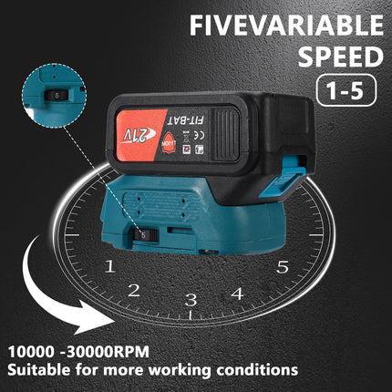 18V Akku-Holzfräse 1000W Elektrowerkzeug mit 1/4 Zoll Spannzange und 5-Gang-Verstellung