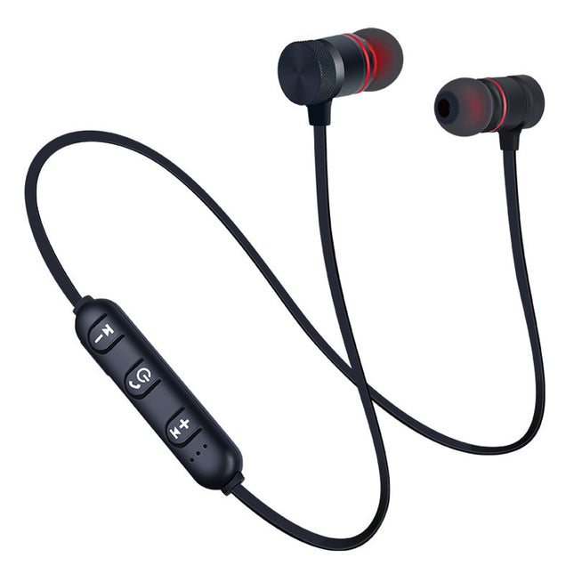 Wireless Bluetooth Neckband Earphones Magnetic Sport Stereo Headphones with Mic for All Smartphones