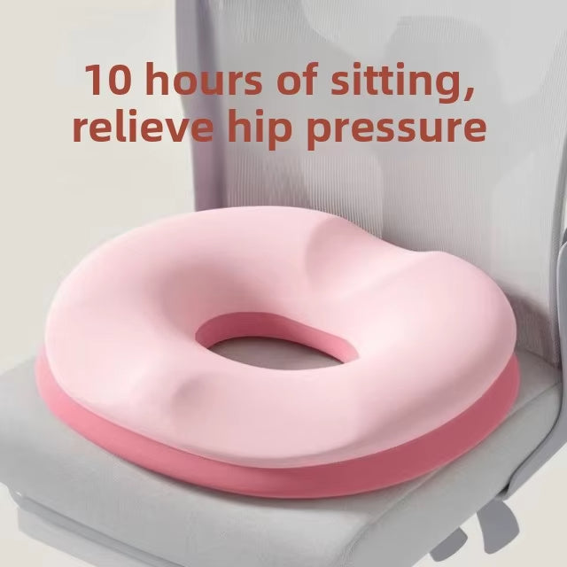 Ergonomic Memory Foam Seat Cushion for Tailbone Relief Office Chair Car and All-Day Comfort