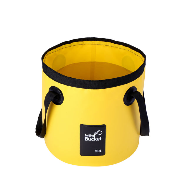 Portable Foldable Waterproof PVC Bucket for Outdoor Camping Fishing Car Washing Storage Bag