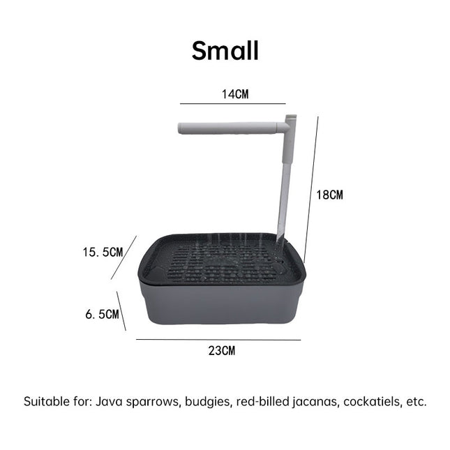 Automatic Parrot Bath with Circulating Water Shower - USB Powered Electric Bird Fountain Tub