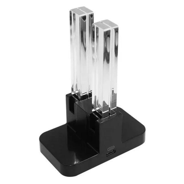 4-in-1 Charging Dock for Switch Joy-Con Controllers with Rotating LED Light Base Station