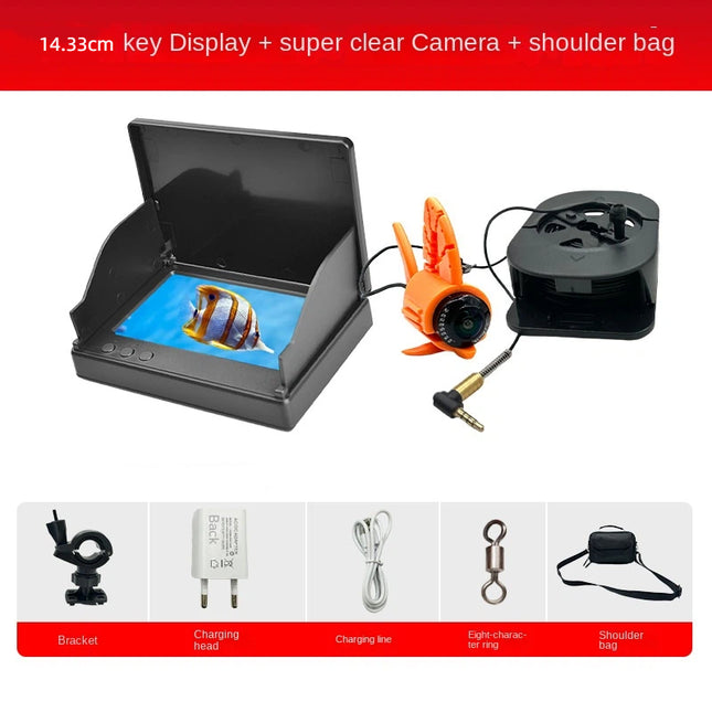 Portable Underwater Visual Fishing Camera Fish Finder with HD Night Vision for Day Night Use