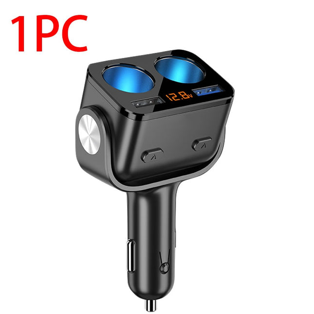 Dual USB QC 3.0 Car Cigarette Lighter Socket Splitter 12V Fast Power Adapter Charger for Auto