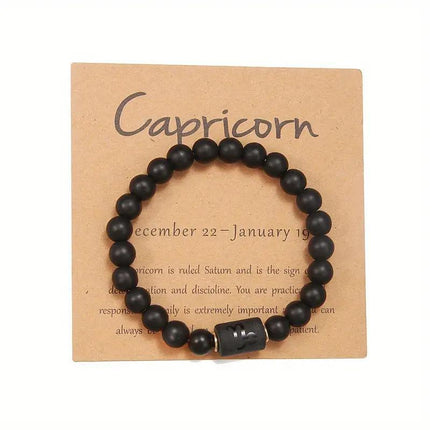 Natural Tiger Eye Stone Beaded Bracelet Elastic Chakra Healing Jewelry for Men and Women Zodiac