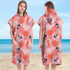 Adult Zipper Style - Coral Seahorse / Ultrafiber Towel Cloth Adult 110*75CM