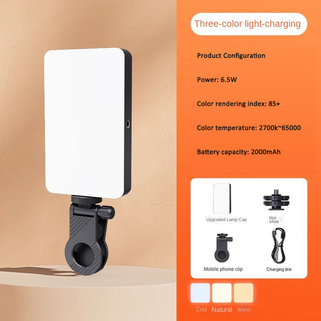 Portable LED Fill Light for Live Streaming Photography VLOG and Video Conference Lighting Setup
