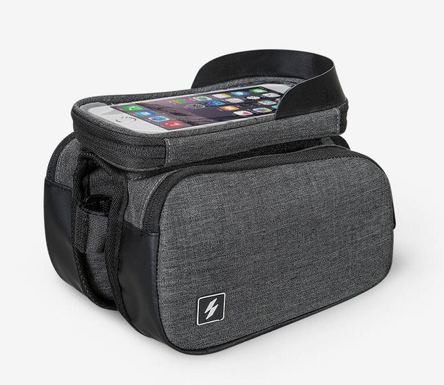 Touch Screen Bike Phone Bag for 6.5 Inch Mobile Devices Waterproof Top Tube Cycling Pouch Mount