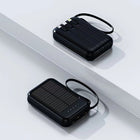 Portable 20000mAh Mini Solar Power Bank High Capacity Mobile Charger for Outdoor Camping Travel