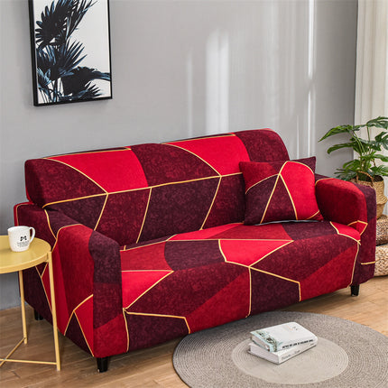 Printed All Inclusive Elastic Sofa Cover Protector for Living Room Furniture Slipcover 1-4 Seater