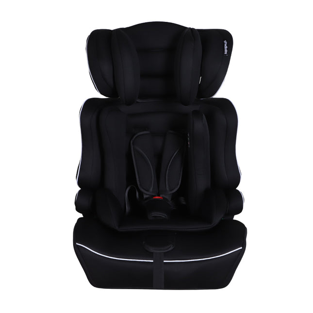 Siège auto universel GiftedBaby HC01 76–150 cm ECE R129 i-Size Mode rehausseur Sans ISOFIX Convient à toutes les voitures 3-en-1 Grandit avec votre enfant Housse amovible et lavable Couleurs Noir/Gris+Noir