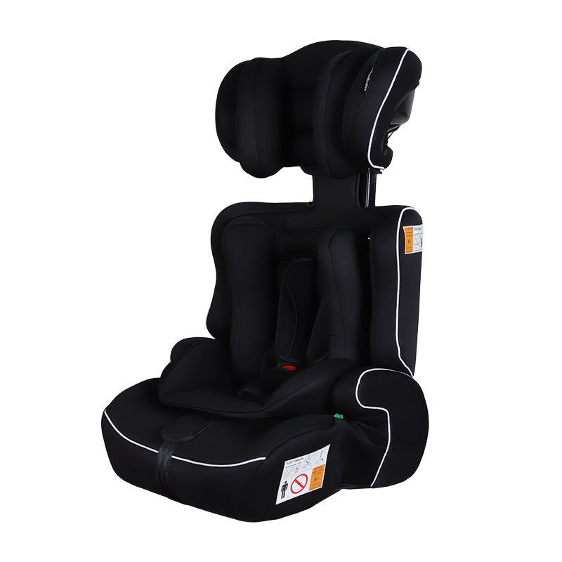 GiftedBaby HC01 Universal Car Seat 76–150 cm ECE R129 i-Size Booster Mode No ISOFIX Fits All Cars 3-in-1 Grows with Your Child Removable and Washable Cover Colors Black/Grey+Black