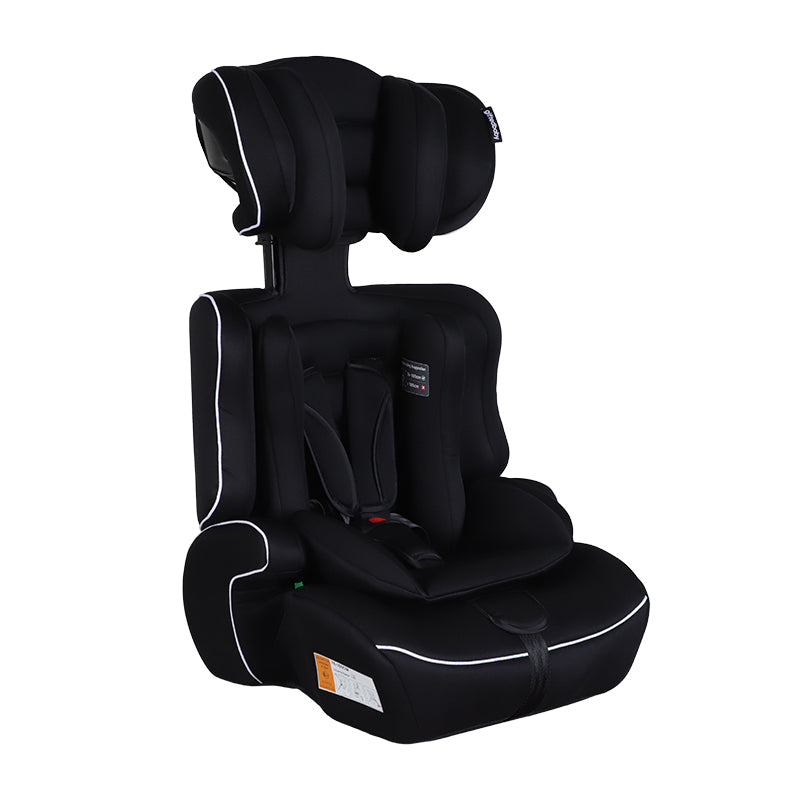 GiftedBaby HC01 Universal Car Seat 76–150 cm ECE R129 i-Size Booster Mode No ISOFIX Fits All Cars 3-in-1 Grows with Your Child Removable and Washable Cover Colors Black/Grey+Black