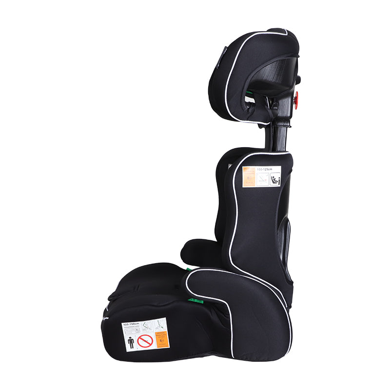 GiftedBaby HC01 Universal Car Seat 76–150 cm ECE R129 i-Size Booster Mode No ISOFIX Fits All Cars 3-in-1 Grows with Your Child Removable and Washable Cover Colors Black/Grey+Black