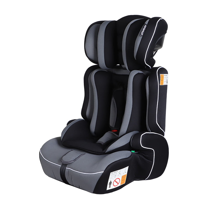 GiftedBaby HC01 Universal Car Seat 76–150 cm ECE R129 i-Size Booster Mode No ISOFIX Fits All Cars 3-in-1 Grows with Your Child Removable and Washable Cover Colors Black/Grey+Black