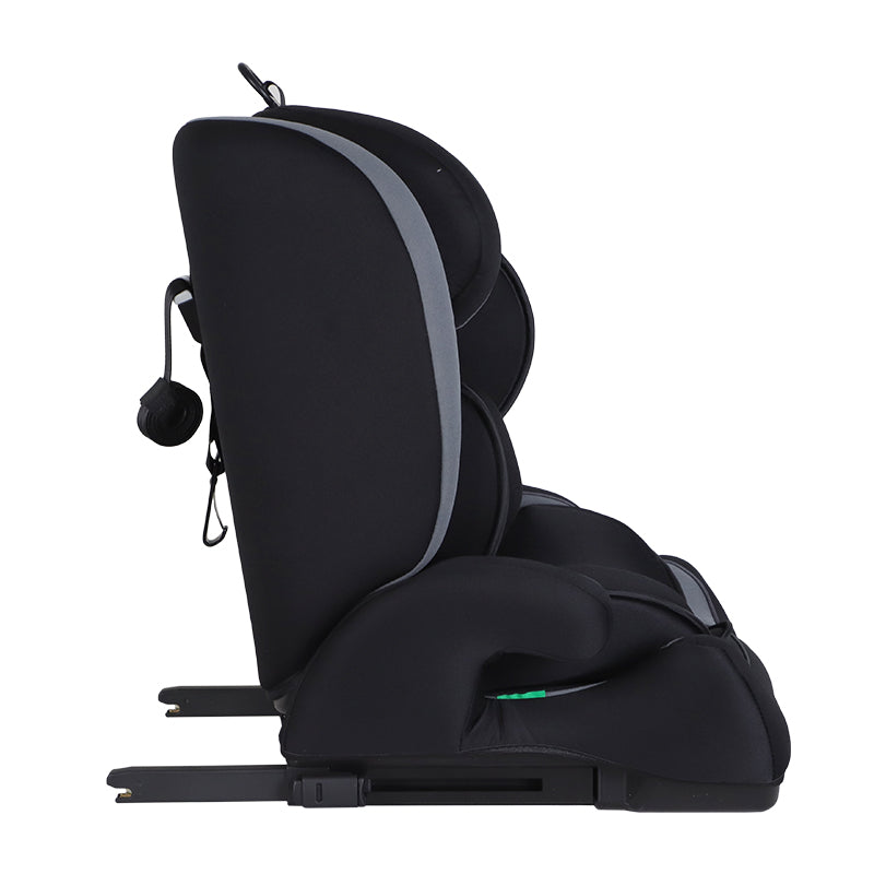 GiftedBaby HC02S Universal ISOFIX Car Seat 76–150 cm ECE R129 i-Size 5-Point Safety System Adjustable Headrest Insert Cushion Removable and Washable Cover Colors Black/Black+Grey
