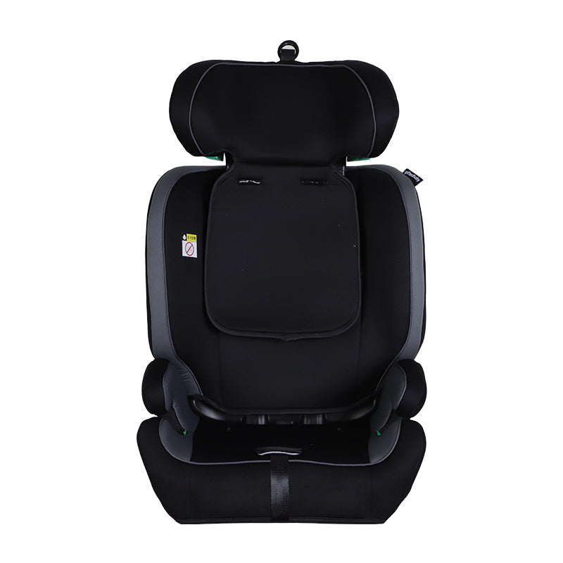 GiftedBaby HC02S Universal ISOFIX Car Seat 76–150 cm ECE R129 i-Size 5-Point Safety System Adjustable Headrest Insert Cushion Removable and Washable Cover Colors Black/Black+Grey