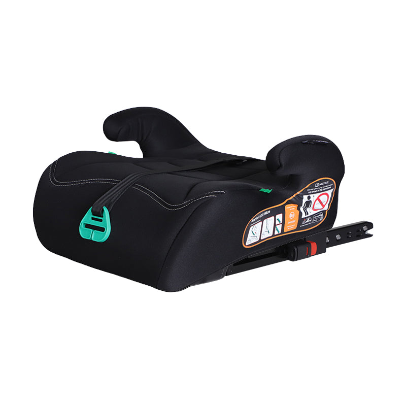 GiftedBaby HF06 Universal ISOFIX Car Booster Seat ECE R129 i-Size for Children 125–150 cm Safety Comfort Travel Ergonomic Lightweight Design Removable and Washable Cover Colors Black/Black+Grey