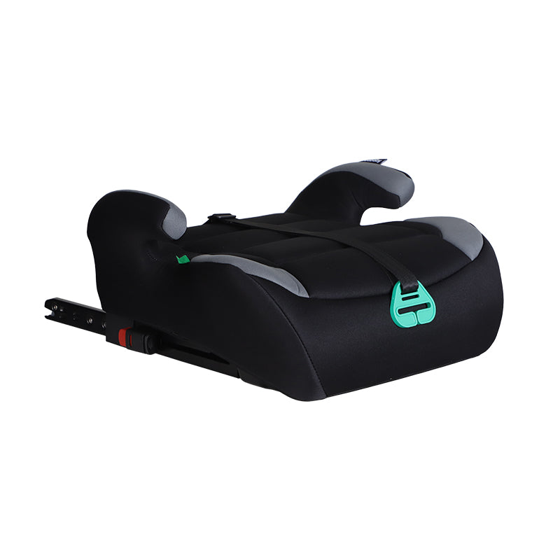 GiftedBaby HF06 Universal ISOFIX Car Booster Seat ECE R129 i-Size for Children 125–150 cm Safety Comfort Travel Ergonomic Lightweight Design Removable and Washable Cover Colors Black/Black+Grey