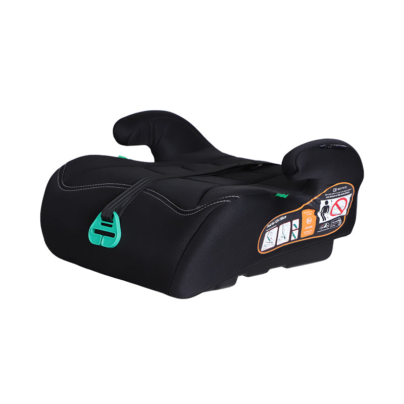 GiftedBaby HF06S Universal Car Booster Seat ECE R129 i-Size for Children 125–150 cm No ISOFIX Fits All Cars Safety Comfort Travel Ergonomic Lightweight Design Removable and Washable Cover Colors Black/Black+Grey