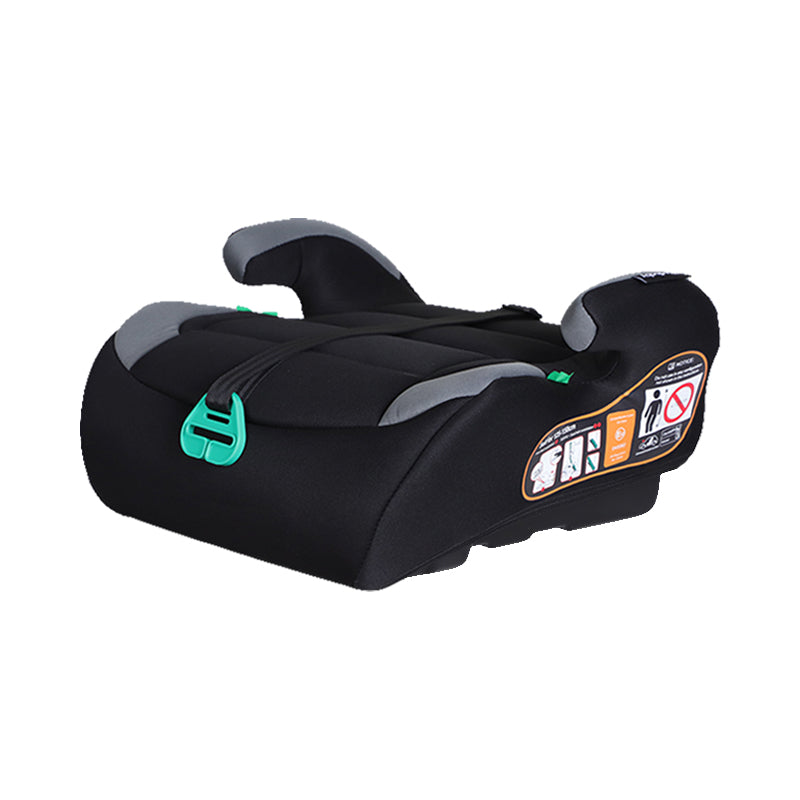 GiftedBaby HF06S Universal Car Booster Seat ECE R129 i-Size for Children 125–150 cm No ISOFIX Fits All Cars Safety Comfort Travel Ergonomic Lightweight Design Removable and Washable Cover Colors Black/Black+Grey