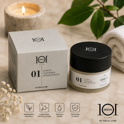 101 Cosmetica Hi-Tech 01 Anti-Pollution Nourishing Face Cream 50 ML Made in Italy