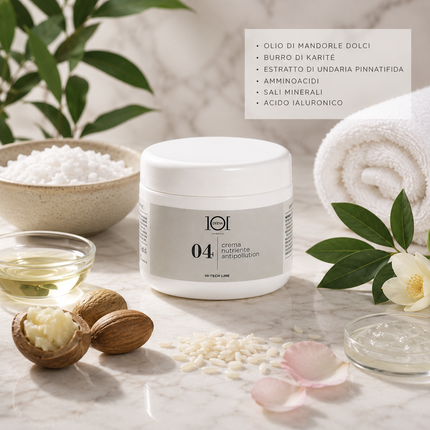 101 Cosmetica Hi-Tech 04 Anti-Pollution Nourishing Face Cream 250 ML Made in Italy