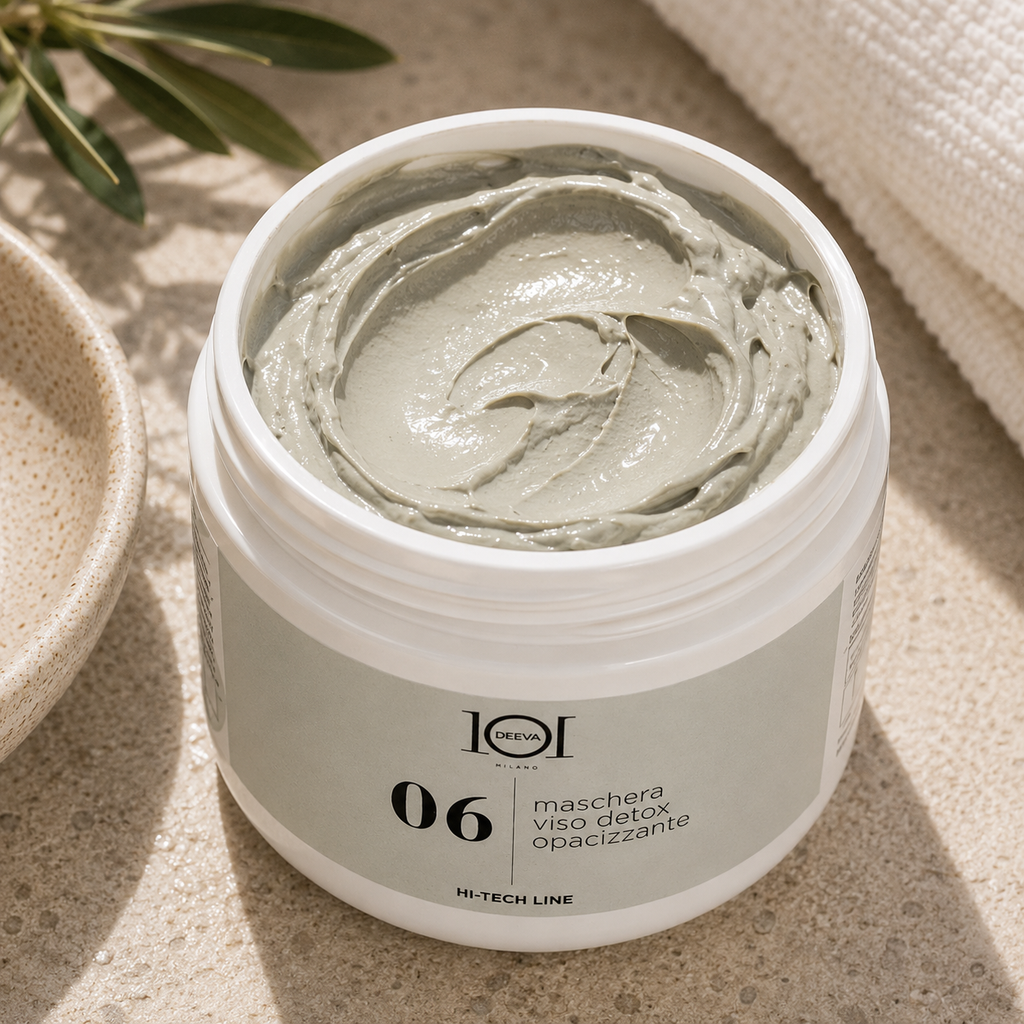 101 Cosmetica Detox Mattifying Face Mask for Combination and Impure Skin Made in Italy – Hi-Tech Line 250 ml