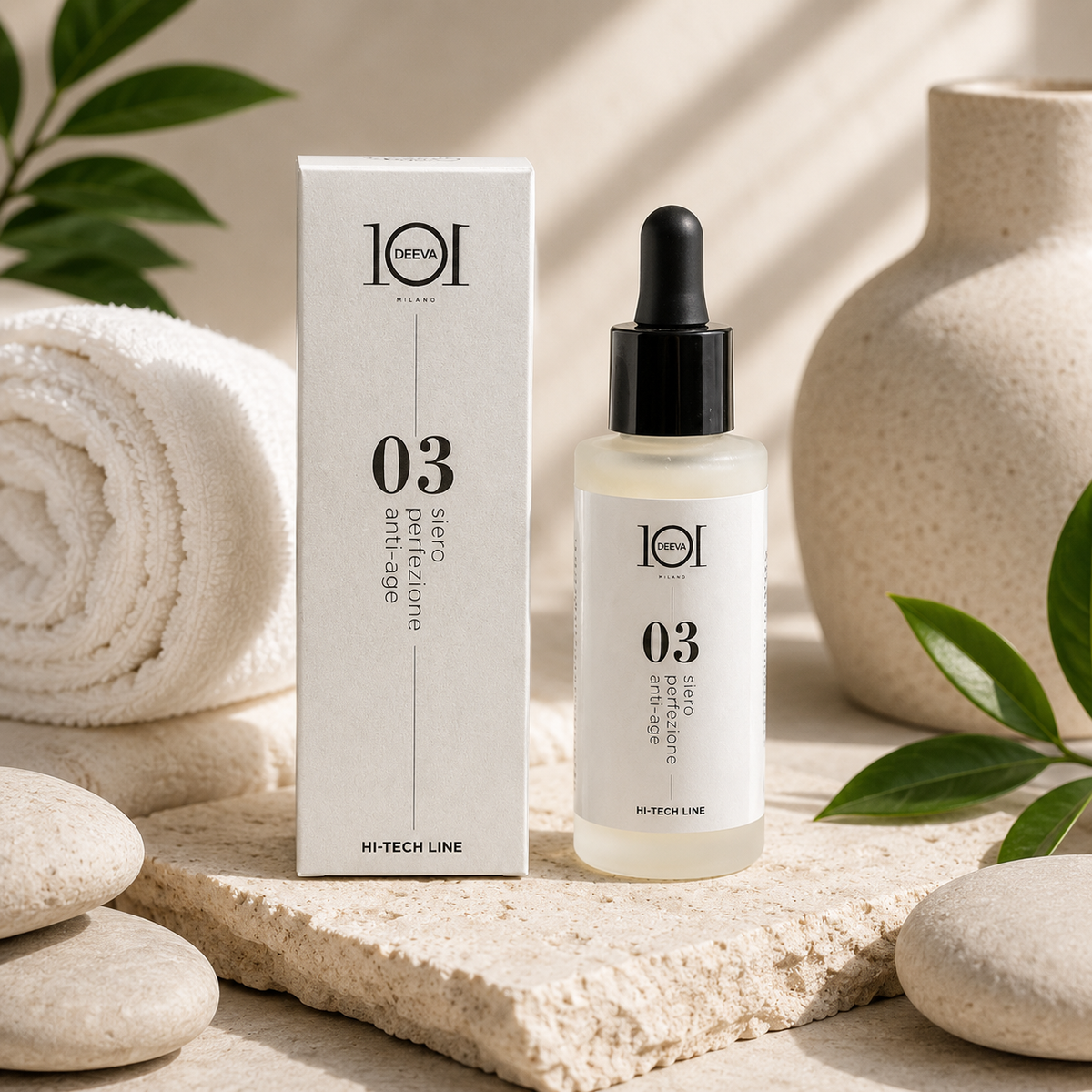 101 Cosmetica Anti-Age Perfection Serum for Mature Skin Made in Italy – Hi-Tech Line 30 ml