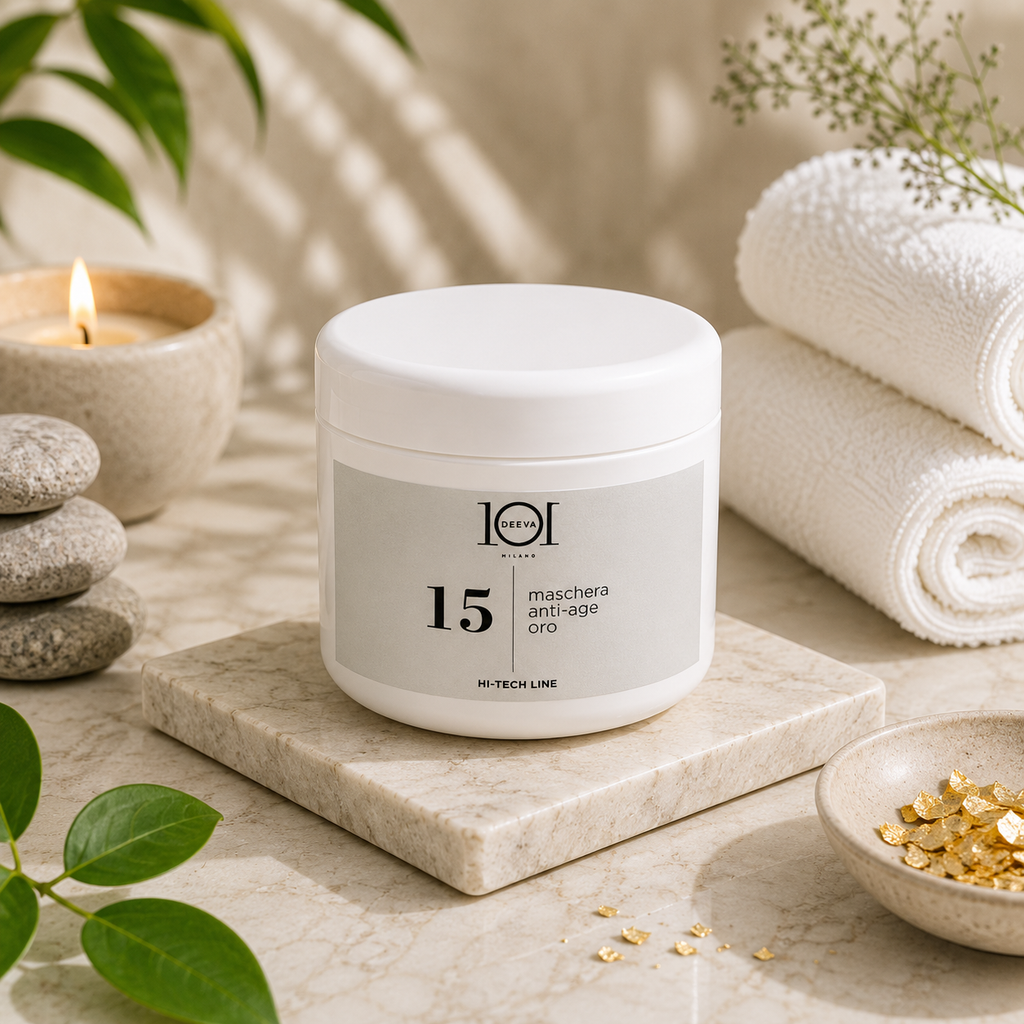 101 Cosmetica Gold Anti-Age Face Mask for Skin Lacking Tone and Elasticity Made in Italy – Hi-Tech Line 500 ml
