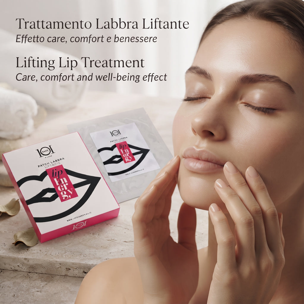 101 Cosmetica Lifting-Lippenpatch Made in Italy – Lip Energy Line Packung mit 3 Patches zu je 5 ml