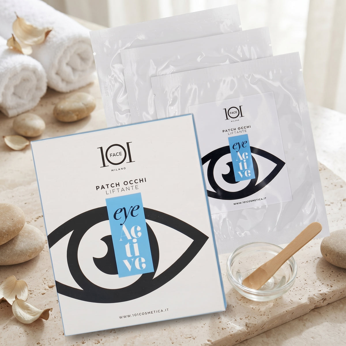 101 Cosmetica Lifting Eye Contour Patch Made in Italy – Pack of 3 Treatments 7 ml Each