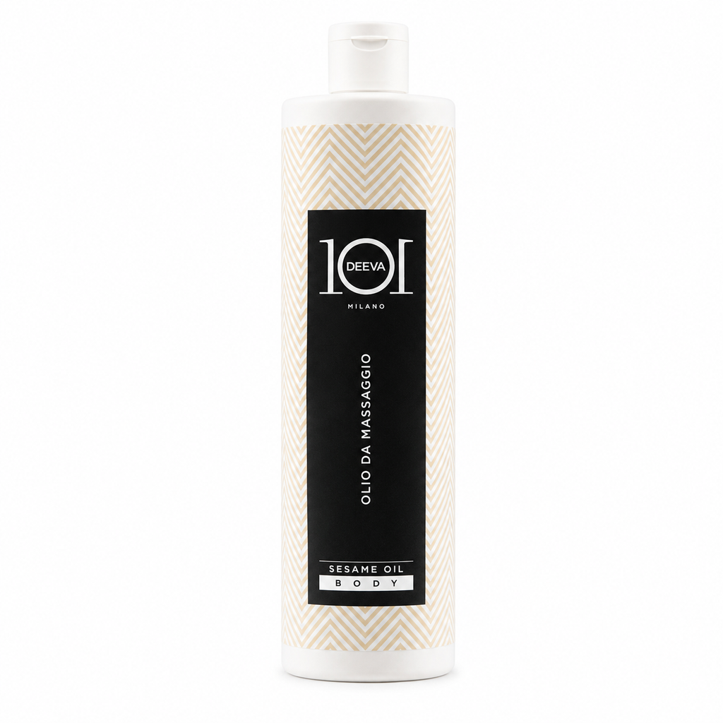 101 Cosmetica Sesame Body Massage Oil for Sensitive Skin Made in Italy – Green Coffee Line 500 ml