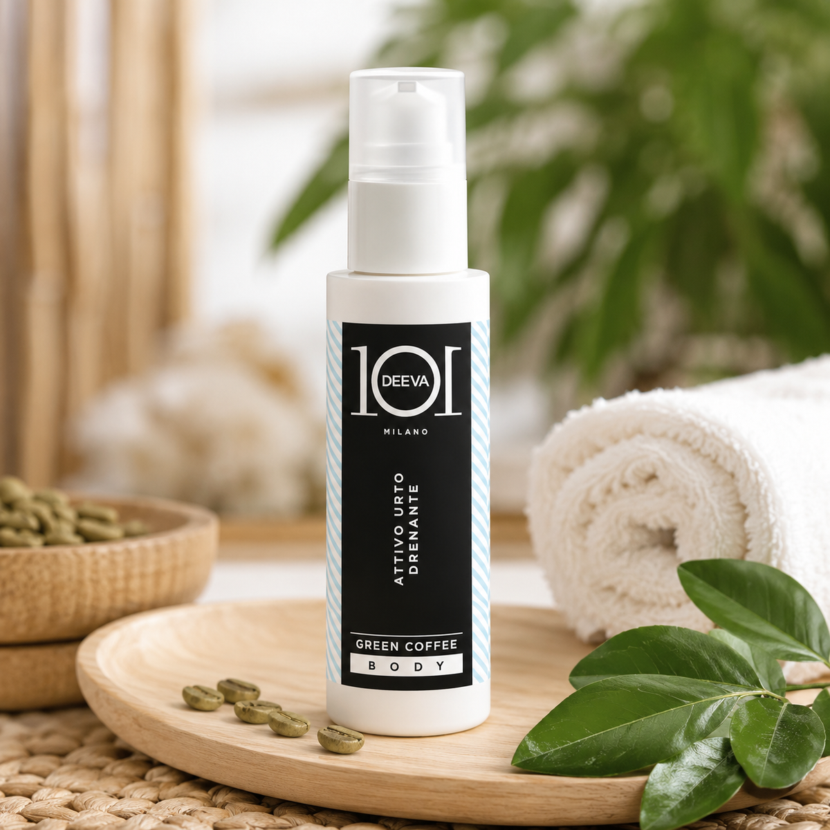 101 Cosmetica Shock Draining Active Body Concentrate for Professional Massage Made in Italy – Green Coffee Line 100 ml