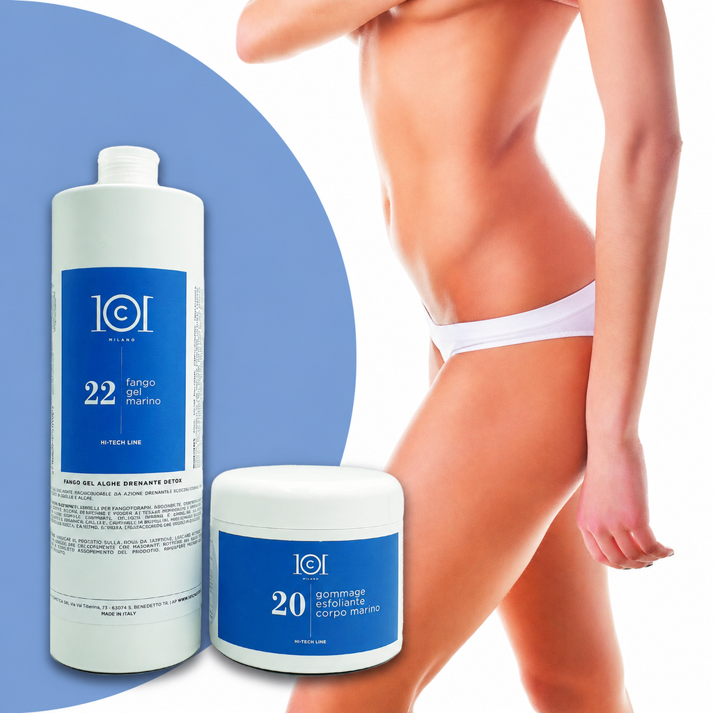 101 Cosmetica Marine Algae Gel Mud Draining and Detox Body Treatment Made in Italy – Hi-Tech Line 1000 ml