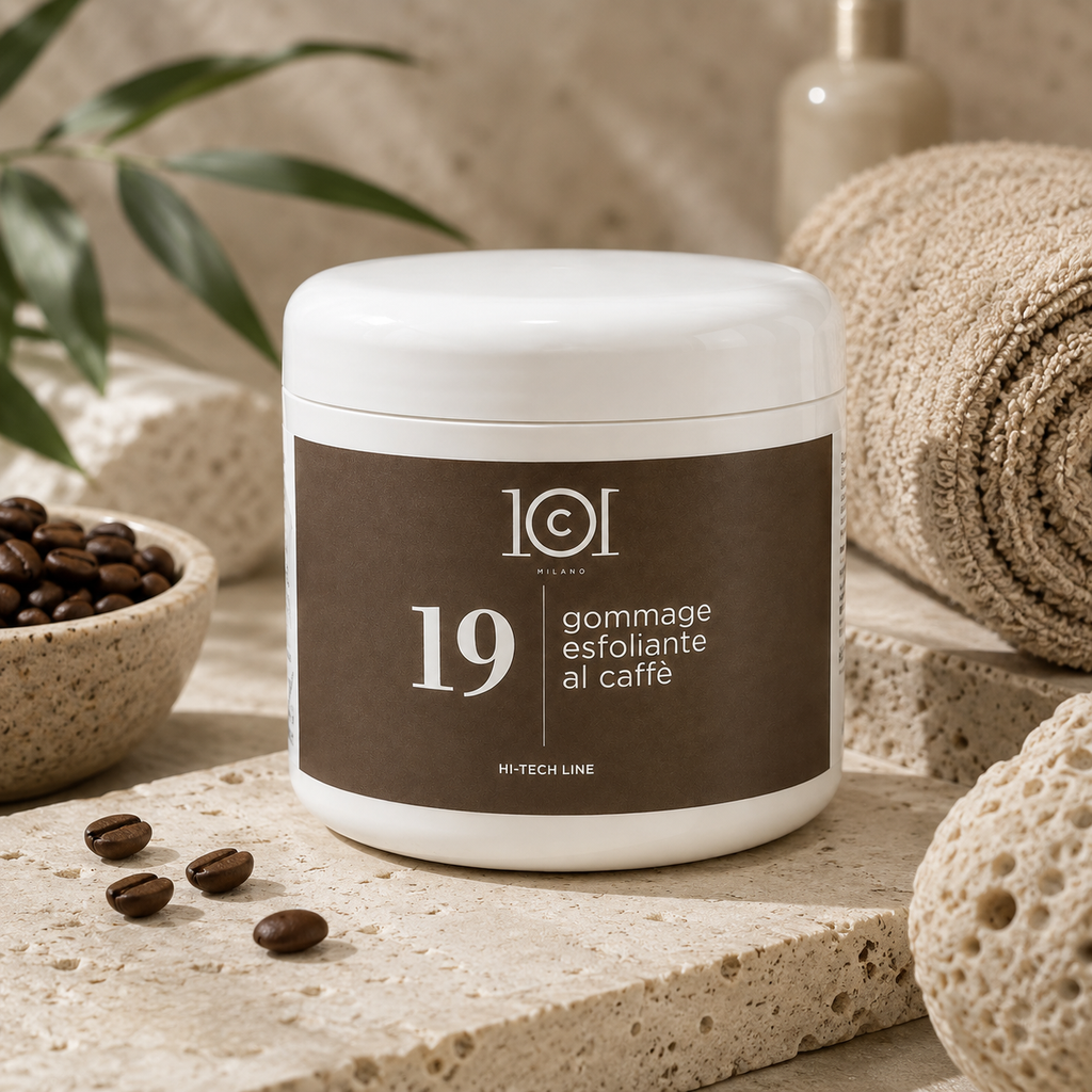 101 Cosmetica Coffee Exfoliating Body Gommage for Toning and Energising Care Made in Italy – Hi-Tech Line 500 ml