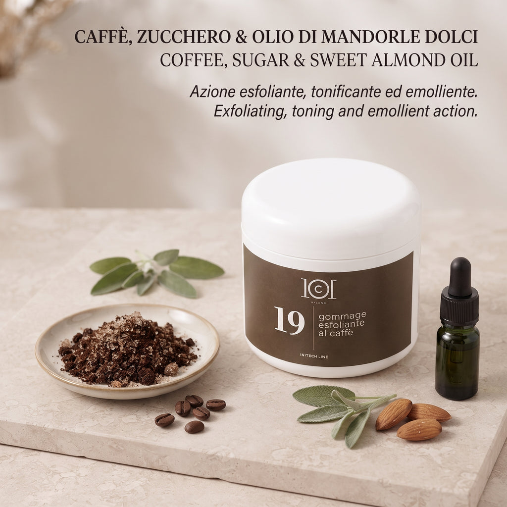 101 Cosmetica Coffee Exfoliating Body Gommage for Toning and Energising Care Made in Italy – Hi-Tech Line 500 ml