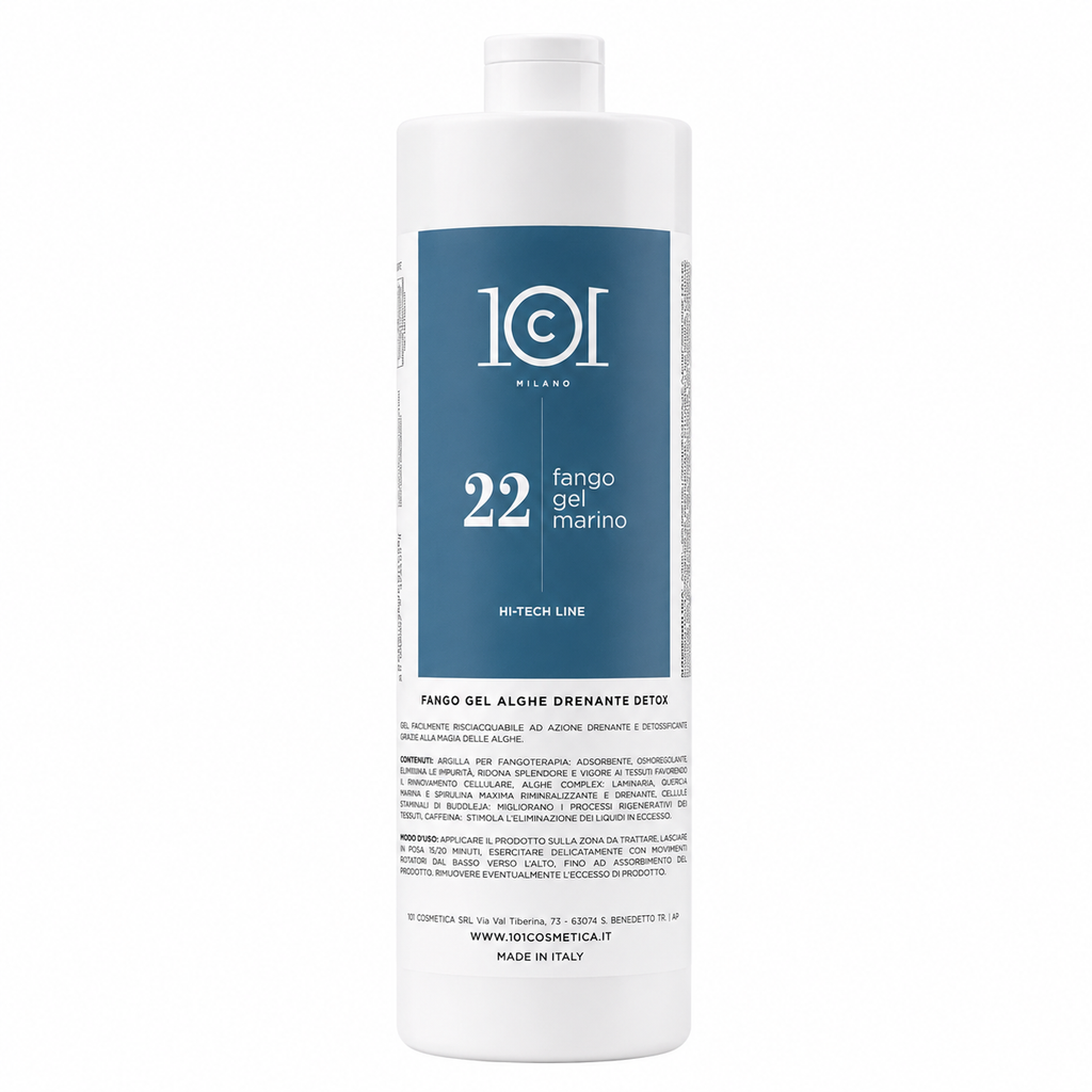 101 Cosmetica Marine Algae Gel Mud Draining and Detox Body Treatment Made in Italy – Hi-Tech Line 1000 ml