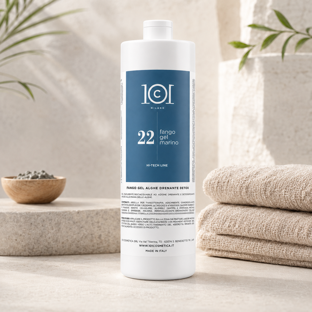 101 Cosmetica Marine Algae Gel Mud Draining and Detox Body Treatment Made in Italy – Hi-Tech Line 1000 ml